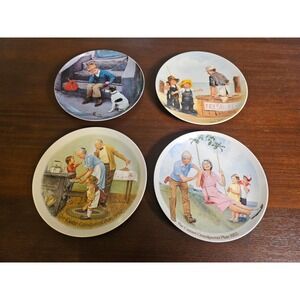 Knowles Collector Plates Set of 4 Unisex OS Multicolor Vintage Csatari Down Ard
